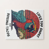 Het leven is te kort voor saaie taco's Game Legpuzzel (Horizontaal)