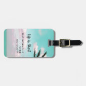 Het leven is Tropisch korte Inspirerend reis Bagagelabel (Voorkant horizontaal)