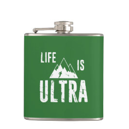 Het leven is ultra-actief heupfles