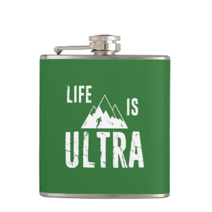 Het leven is ultra-actief heupfles