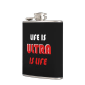 Het leven is ultra, het leven is ultra heupfles (Links)