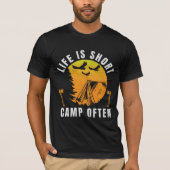 Het leven is vaak kort t-shirt (Voorkant)