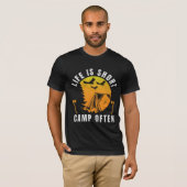 Het leven is vaak kort t-shirt (Voorkant volledig)