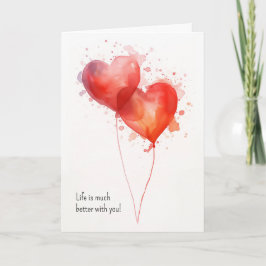 Het leven is veel beter met jou kaart