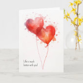 Het leven is veel beter met jou kaart (Gele Bloem)