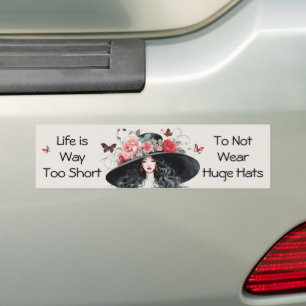 Het leven is veel te kort om geen grote Petten te  Bumpersticker