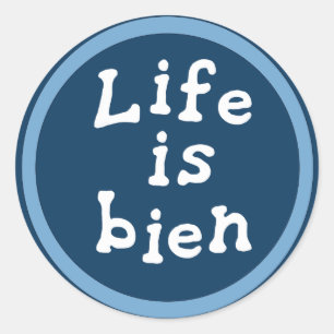 Het leven is vervloekt ronde sticker