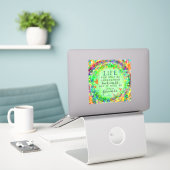 Het leven is verwarrend Boho  Groene Inspirivity Sticker (Laptop op bureau)
