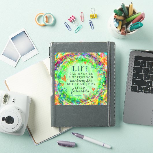 Het leven is verwarrend Boho  Groene Inspirivity Sticker (iPad Cover)