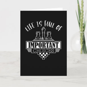 Het leven is vol belangrijke Keuze Kaart