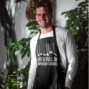 Het leven is vol belangrijke keuzen met een Golfke Schort