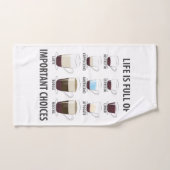 Het leven is vol belangrijke keuzes - Grappig koff Handdoek (Handdoek)