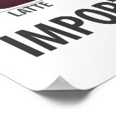 Het leven is vol belangrijke keuzes - Grappig koff Poster (Hoek)