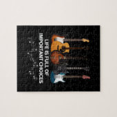 Het leven is vol belangrijke keuzes Guitar Lover Legpuzzel (Horizontaal)