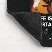 Het leven is vol belangrijke keuzes Guitar Lover Muismat (Hoek)