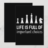 Het leven is vol belangrijke keuzes, schaafoverloo feestdagenkaart (Voorkant / Achterkant)