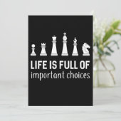 Het leven is vol belangrijke keuzes, schaafoverloo feestdagenkaart (Staand voorkant)