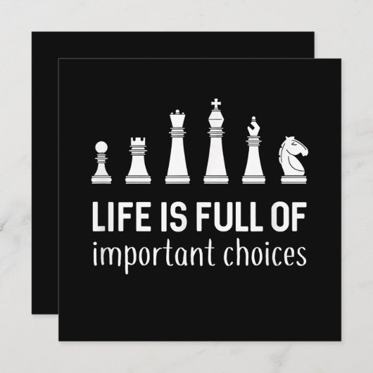 Het leven is vol belangrijke keuzes, schaafoverloo kaart (Voorkant / Achterkant)