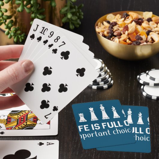 Het leven is vol belangrijke keuzes, schaafoverloo pokerkaarten (Insitu)