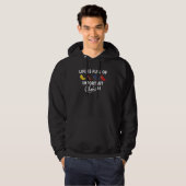 Het leven is vol belangrijke keuzes voor vrouwen m hoodie (Voorkant volledig)