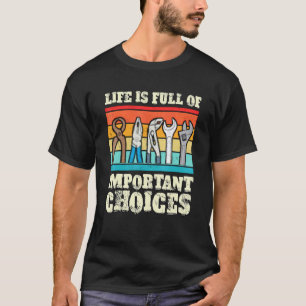 Het leven is vol belangrijke Mannen mechanisch T-shirt