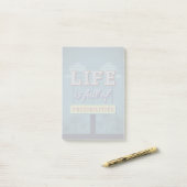 Het leven is vol mogelijkheden post-it® notes (Op bureau)