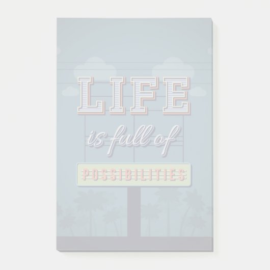 Het leven is vol mogelijkheden post-it® notes (Voorkant)