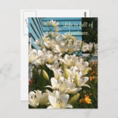 Het leven is vol overvloed, Dag Lily Briefkaarten (Voorkant / Achterkant)