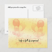 Het leven is vol verrassend Briefkaart (Voorkant / Achterkant)