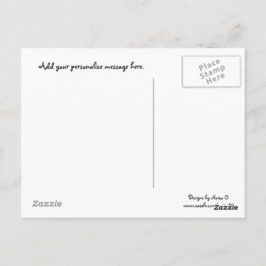 Het leven is vol verrassend Briefkaart (Achterkant)