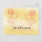 Het leven is vol verrassend Briefkaart (Voorkant)