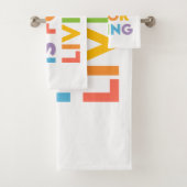 Het leven is voor het leven bad handdoek (Insitu)