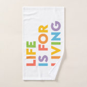 Het leven is voor het leven bad handdoek (Handdoek)