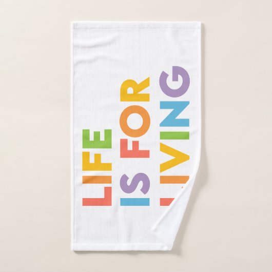 Het leven is voor het leven bad handdoek (Handdoek)