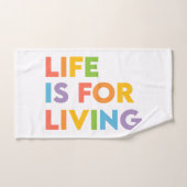 Het leven is voor het leven bad handdoek (Handdoek)