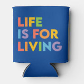 Het leven is voor het leven blikjeskoeler (Voorkant)