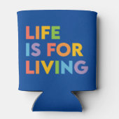 Het leven is voor het leven blikjeskoeler (Achterkant)