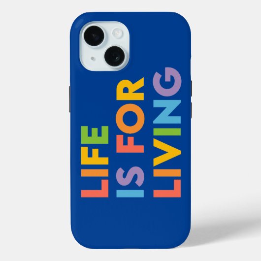 Het leven is voor het leven Case-Mate iPhone case (Achterkant)