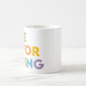 Het leven is voor het leven koffiemok (Center)