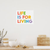 Het leven is voor het leven poster (Keuken)