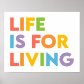 Het leven is voor het leven poster (Voorkant)