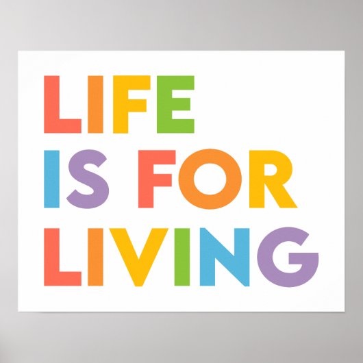 Het leven is voor het leven poster (Voorkant)