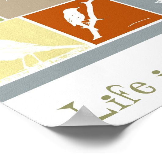 Het leven is voor het poster vogels (Hoek)