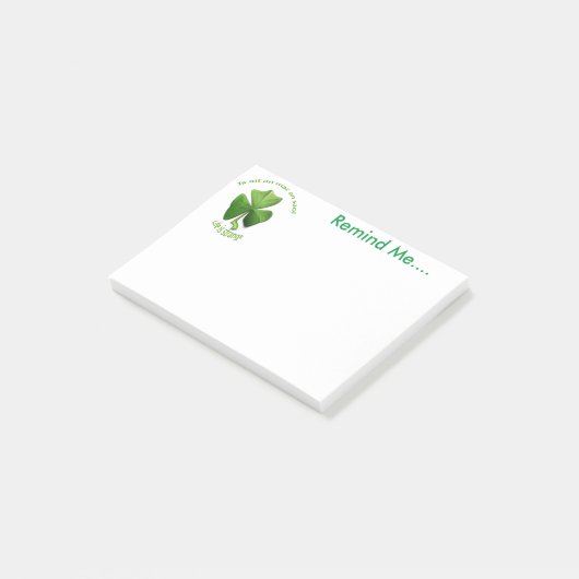 Het leven is vreemd. Irish Design herinnert me aan Post-it® Notes (Schuin)