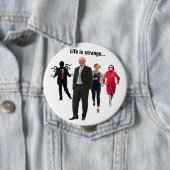 Het leven is vreemd... ronde button 4,0 cm (In situ)