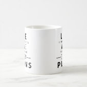 Het leven is wat er gebeurt... koffiemok (Center)