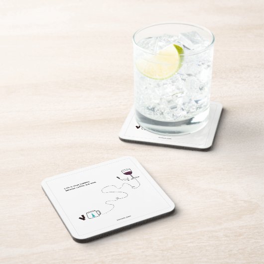 Het leven is wat er gebeurt met Onderzetters (Rechterzijde)