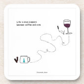 Het leven is wat er gebeurt met Onderzetters (Voorkant)