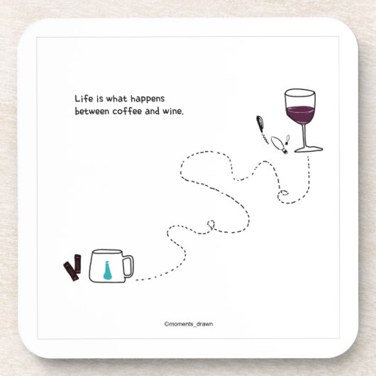 Het leven is wat er gebeurt met Onderzetters (Voorkant)