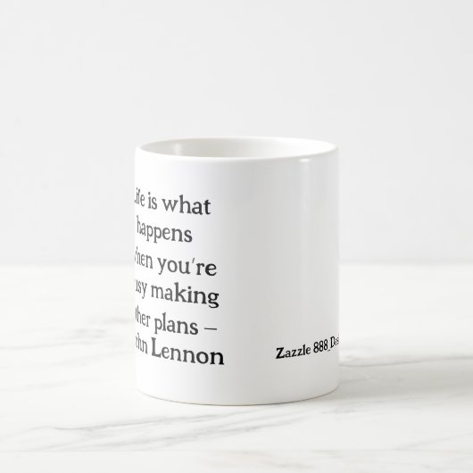 Het leven is wat er gebeurt Mok (Center)